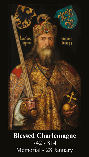 Blessed Charlemagne Prayer Card